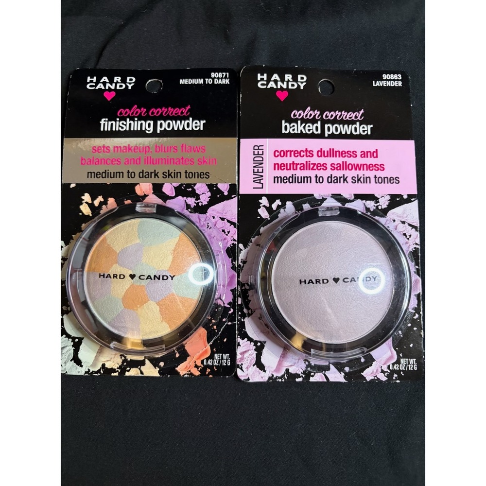 Hard candy color correct finishing powder bundle